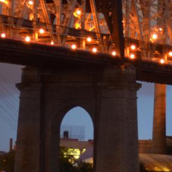 Roosevelt Island at night