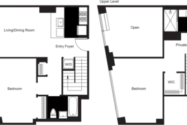 2 bedroom floor plan