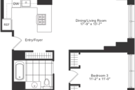 3 bedroom floor plan