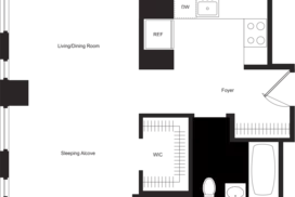 alcove studio floor plan