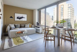 Bathe your custom designed apartment in natural light with floor-to-ceiling windows. Enjoy sweeping views of the Hudson River, Roosevelt Island parks and the Queensboro Bridge.