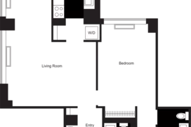 1 bedroom floor plan