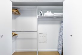 Generous closet space.