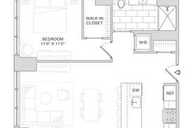 10K 1 Bedroom Floorplan