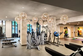 On-site, state-of-the-art fitness center curated by Equinox.