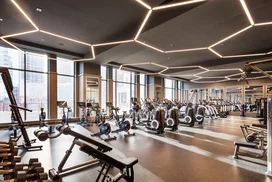 Over 7,000 sq. ft. of fitness and wellness facilities including a fitness club programmed by Jay Wright of The Wright Fit.